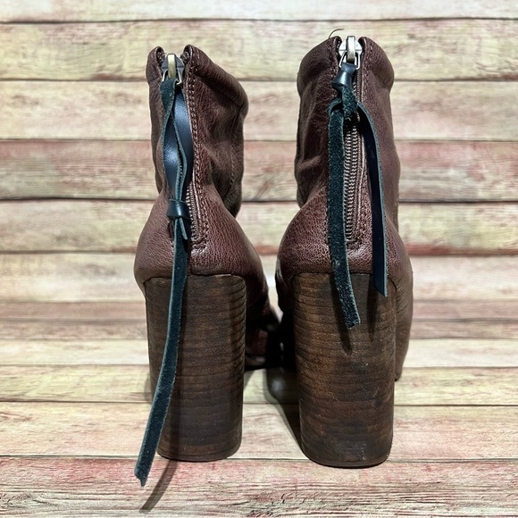 Jeffrey Campbell Brown Leather Rumble Booties - Picture 5 of 10